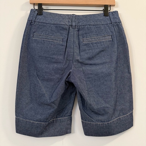 Women's WHBM blanc blue Bermuda Shorts size 4 - Picture 3 of 4